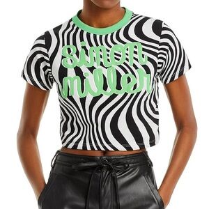 Simon Miller Clank Tee in Zebra Print